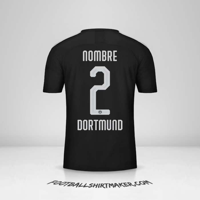 Jersey Borussia Dortmund Cup 2019/20 Visita -  nombre - 2