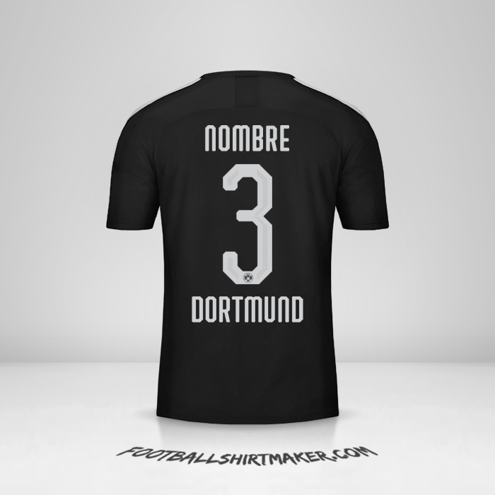 Jersey Borussia Dortmund Cup 2019/20 Visita -  nombre - 3