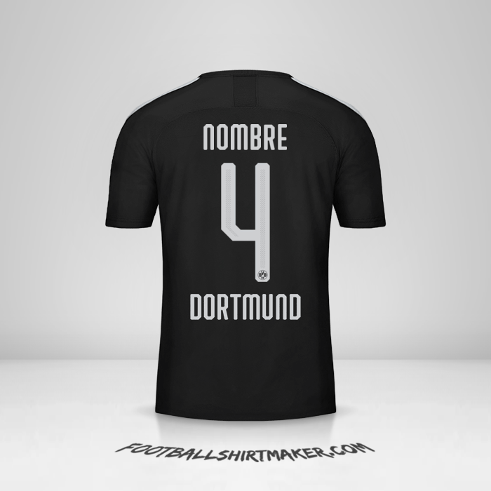 Jersey Borussia Dortmund Cup 2019/20 Visita -  nombre - 4