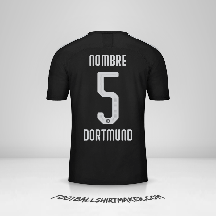 Jersey Borussia Dortmund Cup 2019/20 Visita -  nombre - 5