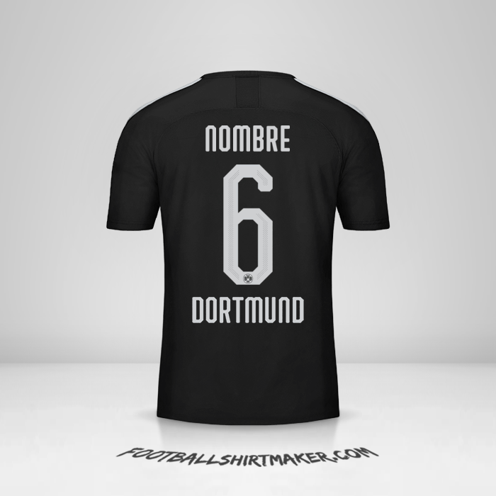 Camiseta Borussia Dortmund Cup 2019/20 Visita -  nombre - 6