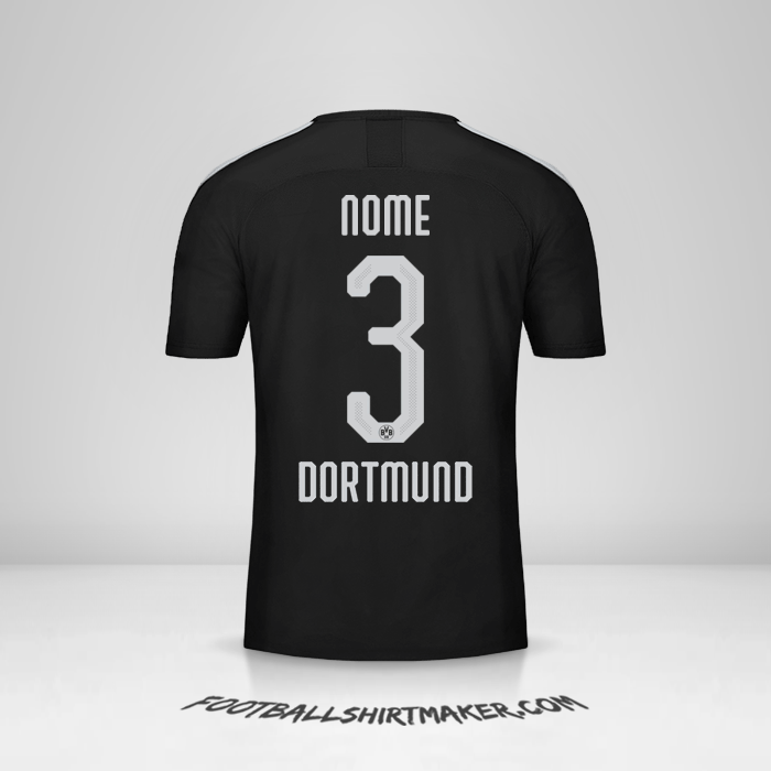 Camisa Borussia Dortmund Cup 2019/20 Alternativa -  nome - 3