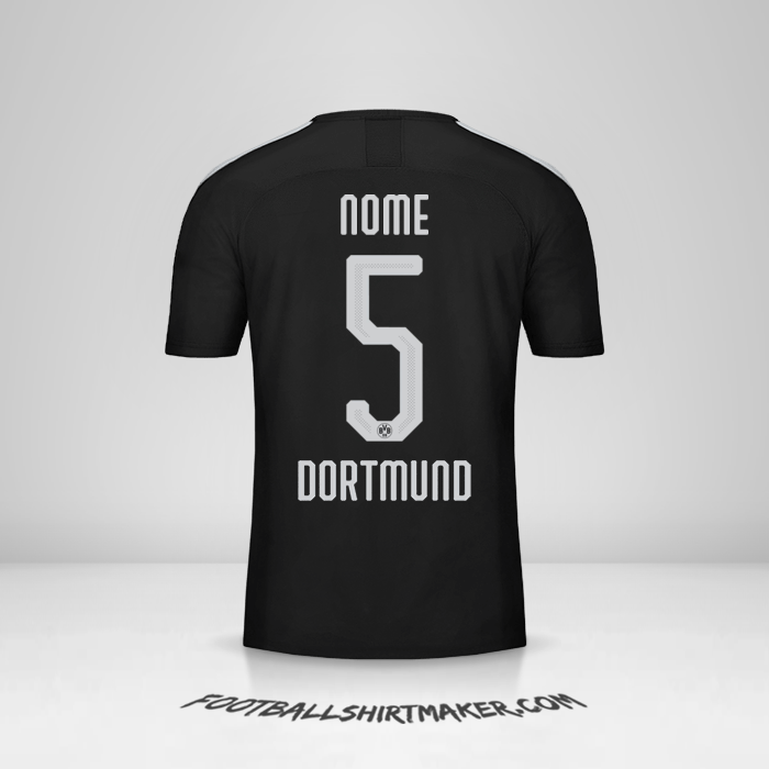 Maglia Borussia Dortmund Cup 2019/20 Seconda -  nome - 5