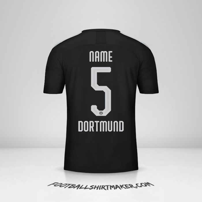 Trikot Borussia Dortmund Cup 2019/20 Auswärts -  name - 5