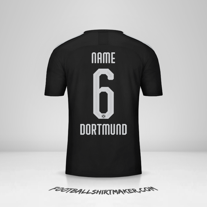 Trikot Borussia Dortmund Cup 2019/20 Auswärts -  name - 6