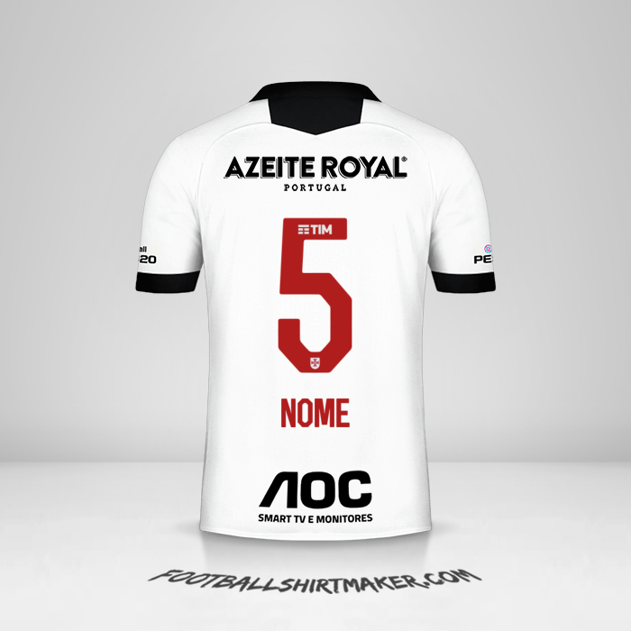 Camisa Vasco da Gama 2019/20 Terceira -  nome - 5