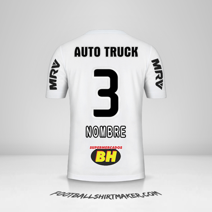 Camiseta Atletico Mineiro 2019 Visita -  nombre - 3