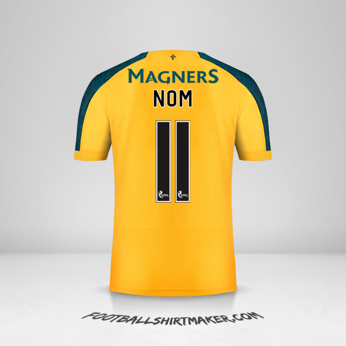 Maillot Celtic FC 2019/20 Extérieur -  nom - 11