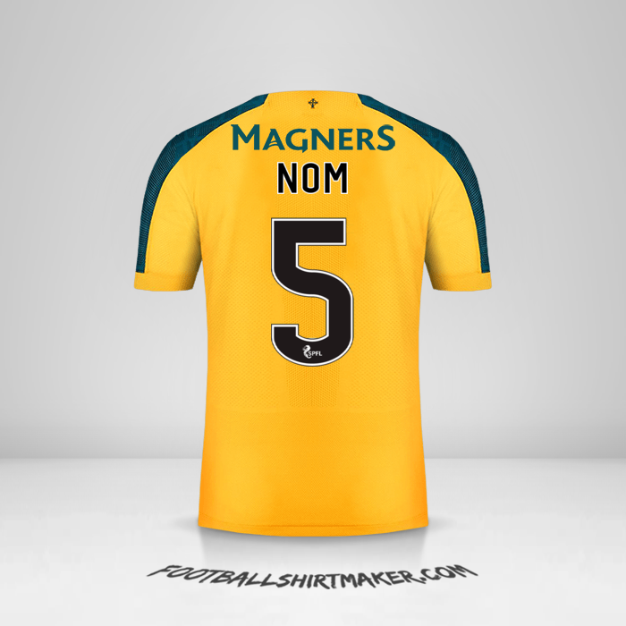 Maillot Celtic FC 2019/20 Extérieur -  nom - 5