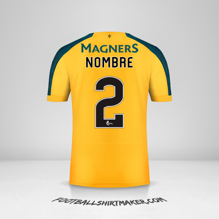 Jersey Celtic FC 2019/20 Visita -  nombre - 2