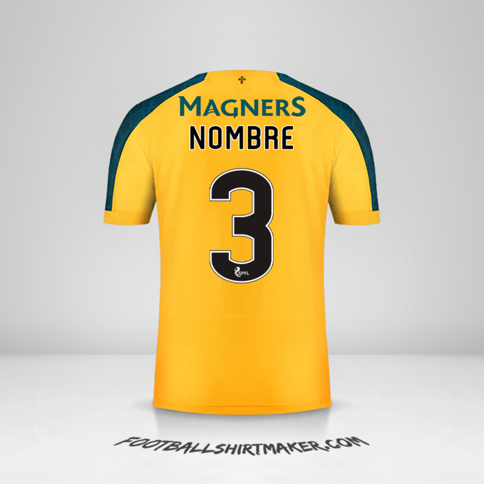 Jersey Celtic FC 2019/20 Visita -  nombre - 3