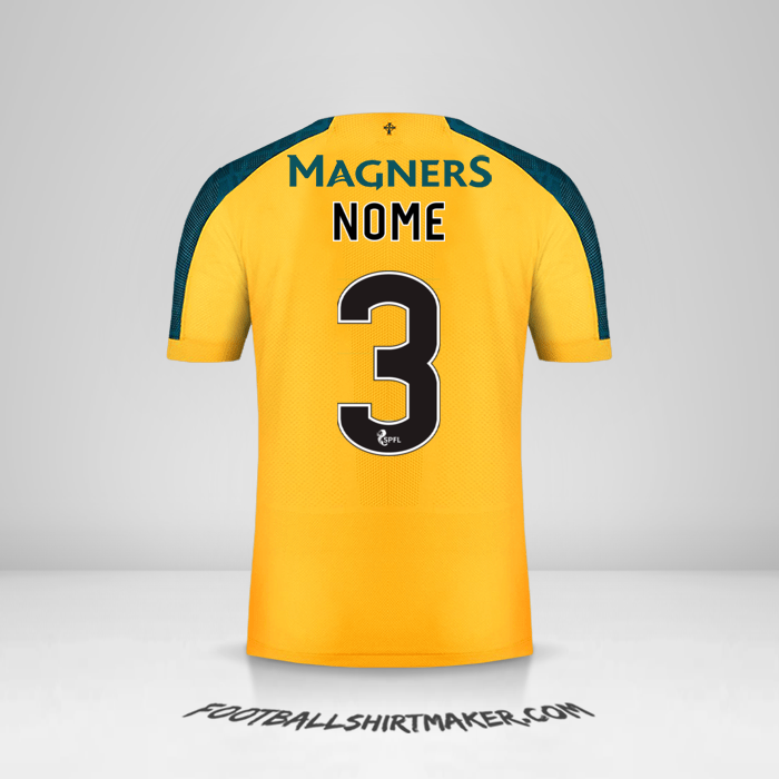 Maglia Celtic FC 2019/20 Seconda -  nome - 3