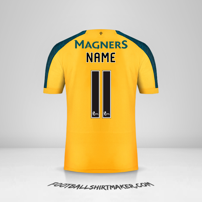 Trikot Celtic FC 2019/20 Auswärts -  name - 11