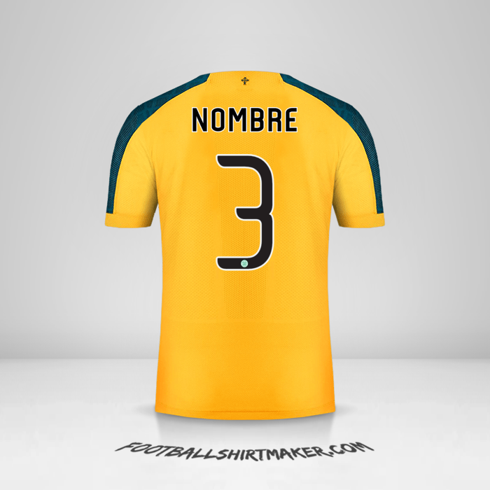 Camiseta Celtic FC Cup 2019/20 Visita -  nombre - 3