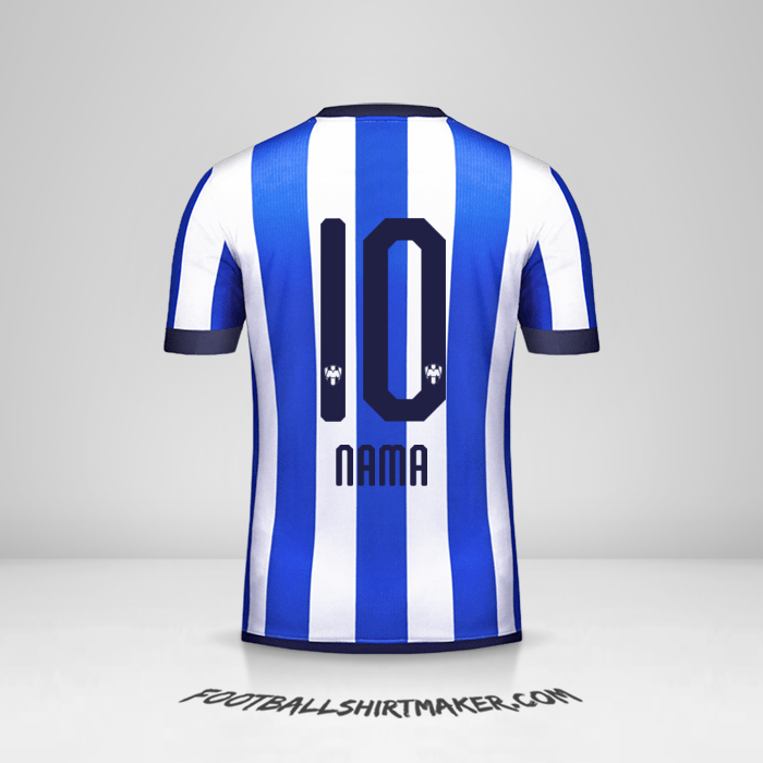 Jersey Monterrey Piala Dunia de Clubes 2019 -  nama - 10