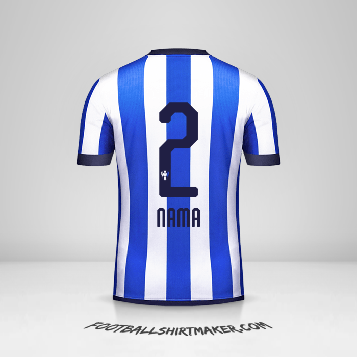 Jersey Monterrey Piala Dunia de Clubes 2019 -  nama - 2
