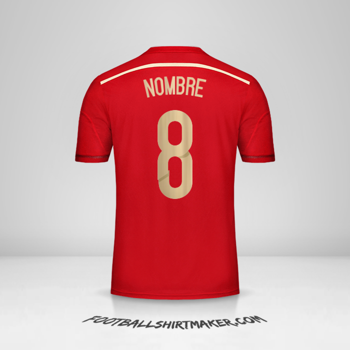 Camiseta España 2014 -  nombre - 8