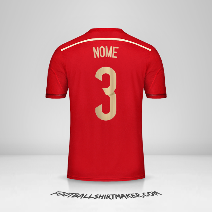 Maglia Spagna 2014 -  nome - 3
