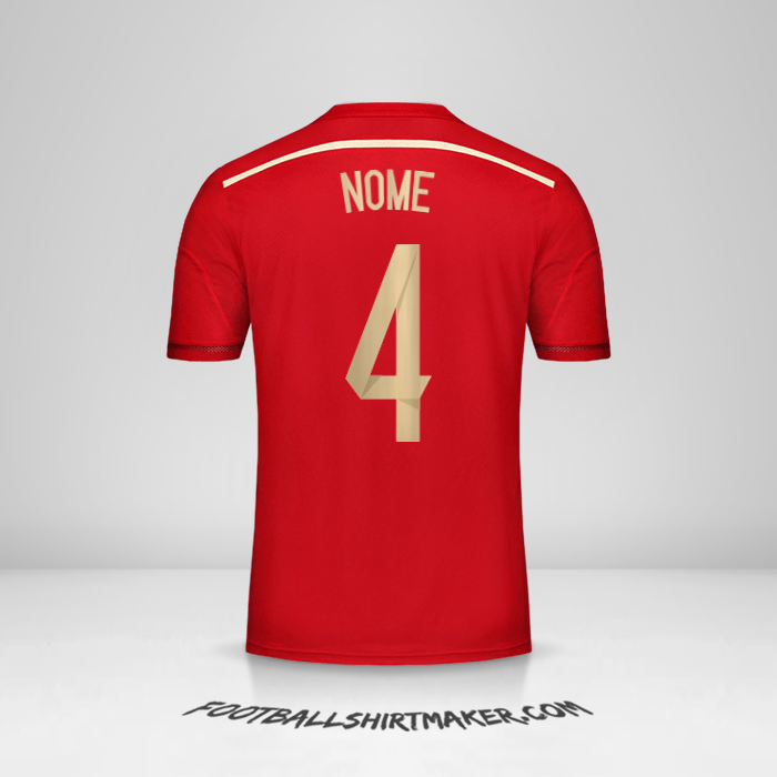 Maglia Spagna 2014 -  nome - 4
