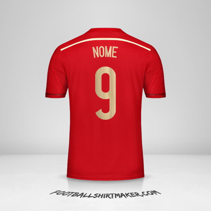 Maglia Spagna 2014 -  nome - 9