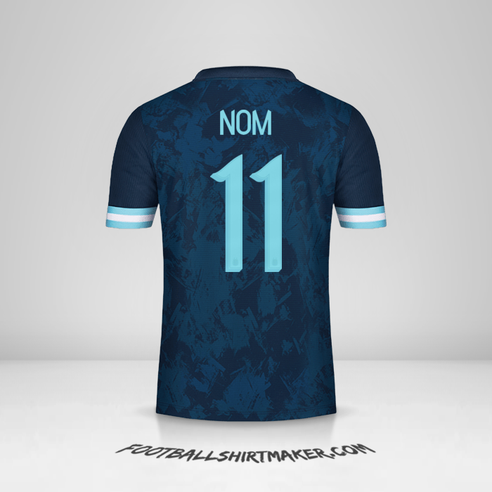 Maillot Argentine 2020/21 Extérieur -  nom - 11