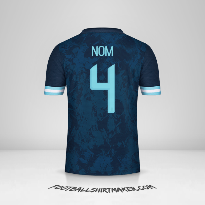 Maillot Argentine 2020/21 Extérieur -  nom - 4