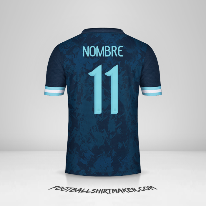 Camiseta Argentina 2020/21 Visita -  nombre - 11