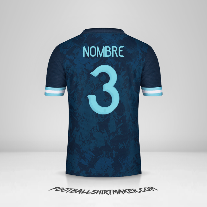 Camiseta Argentina 2020/21 Visita -  nombre - 3