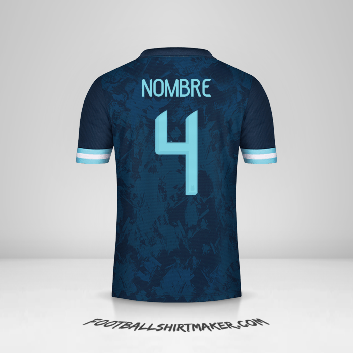 Jersey Argentina 2020/21 Visita -  nombre - 4