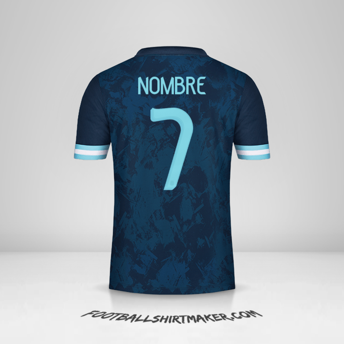 Jersey Argentina 2020/21 Visita -  nombre - 7