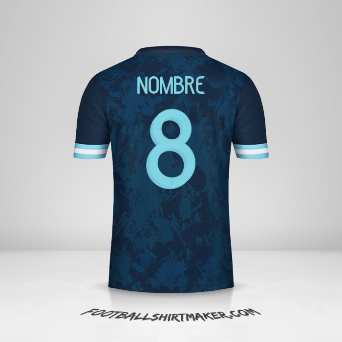 Jersey Argentina 2020/21 Visita -  nombre - 8