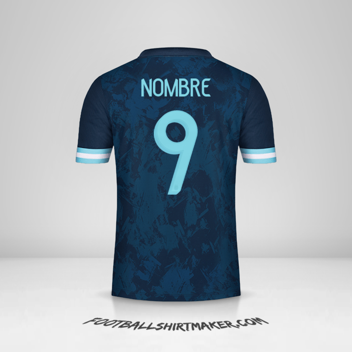 Jersey Argentina 2020/21 Visita -  nombre - 9