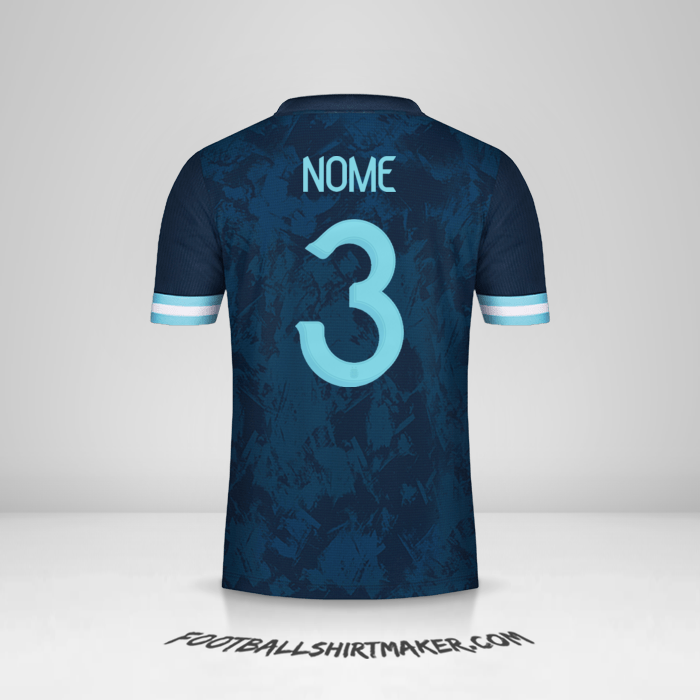Maglia Argentina 2020/21 Seconda -  nome - 3