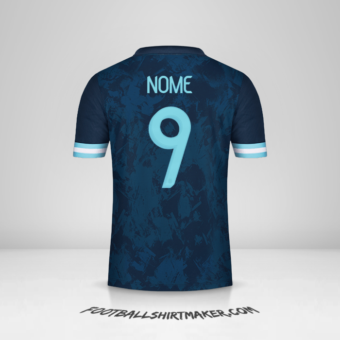 Maglia Argentina 2020/21 Seconda -  nome - 9