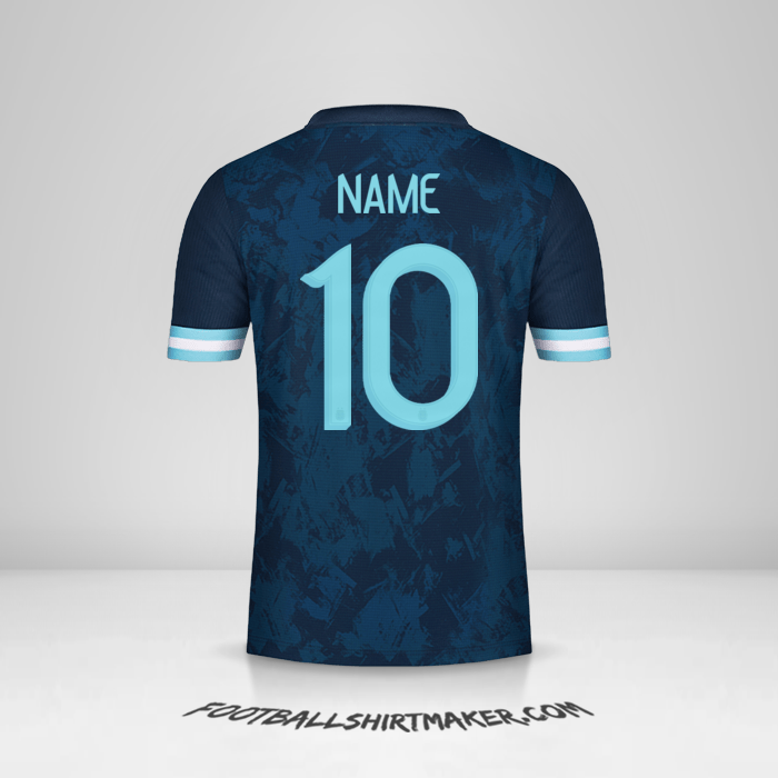 Trikot Argentinien 2020/21 Auswärts -  name - 10