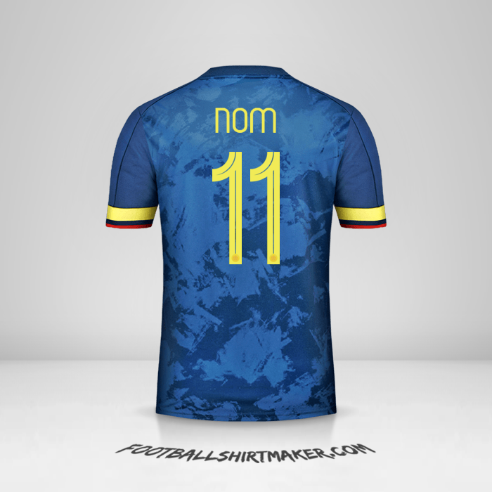 Maillot Colombie 2020/21 Extérieur -  nom - 11