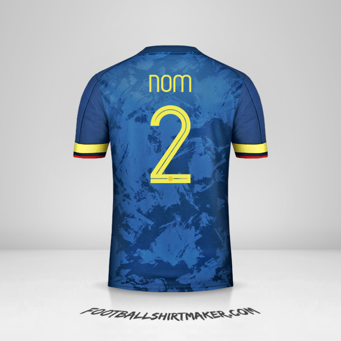 Maillot Colombie 2020/21 Extérieur -  nom - 2