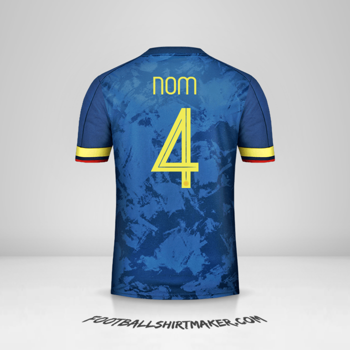 Maillot Colombie 2020/21 Extérieur -  nom - 4