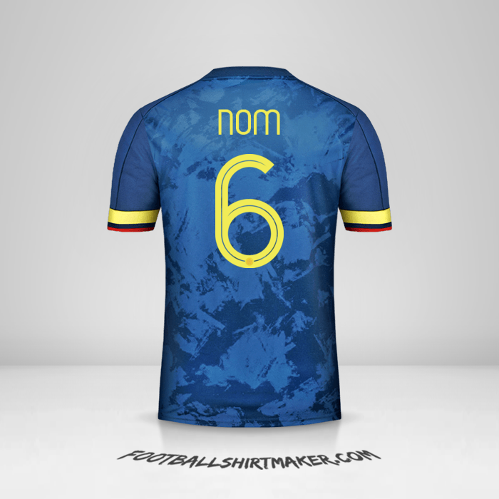 Maillot Colombie 2020/21 Extérieur -  nom - 6
