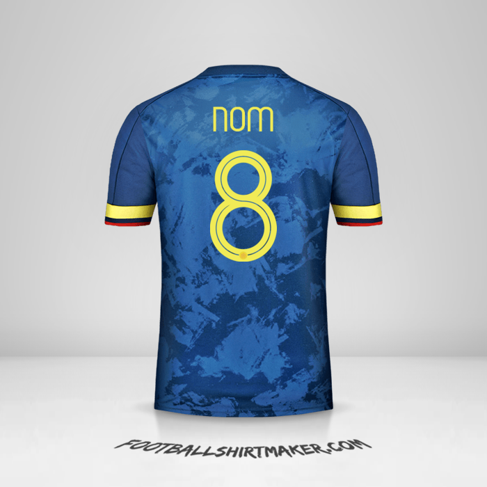 Maillot Colombie 2020/21 Extérieur -  nom - 8