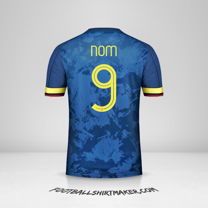 Maillot Colombie 2020/21 Extérieur -  nom - 9