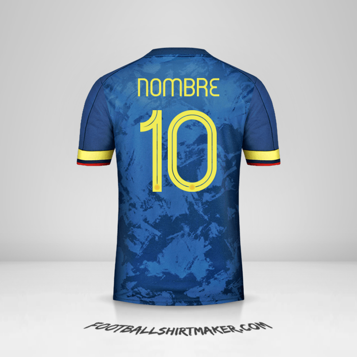 Camiseta Colombia 2020/21 Visita -  nombre - 10