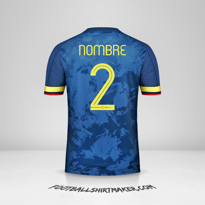 Camiseta Colombia 2020/21 Visita -  nombre - 2