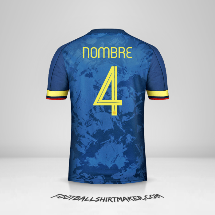 Camiseta Colombia 2020/21 Visita -  nombre - 4