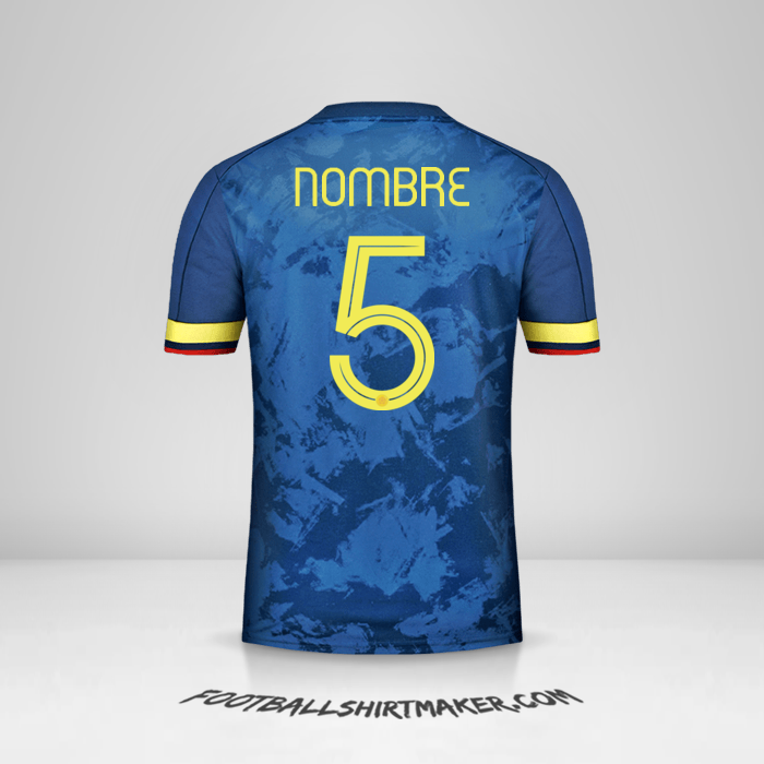 Camiseta Colombia 2020/21 Visita -  nombre - 5