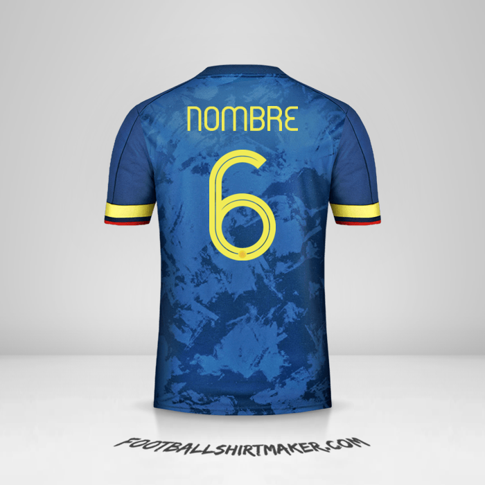 Camiseta Colombia 2020/21 Visita -  nombre - 6