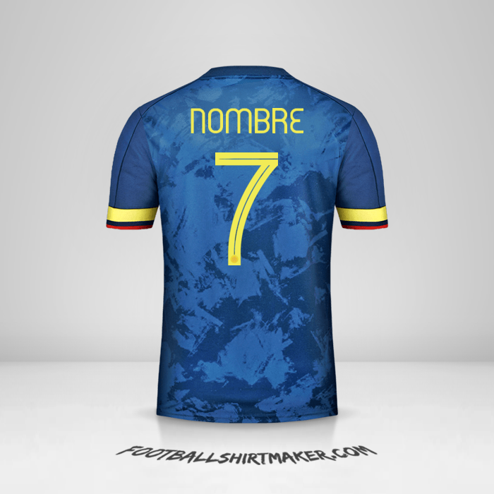 Camiseta Colombia 2020/21 Visita -  nombre - 7