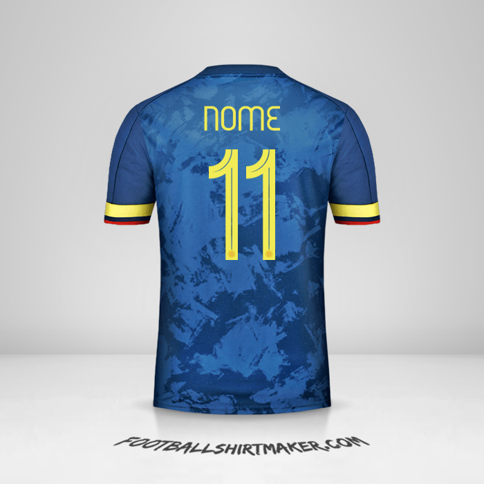 Maglia Colombia 2020/21 Seconda -  nome - 11