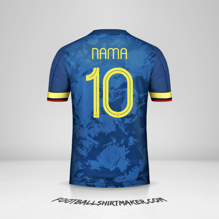 Jersey Kolombia 2020/21 Alternatif -  nama - 10