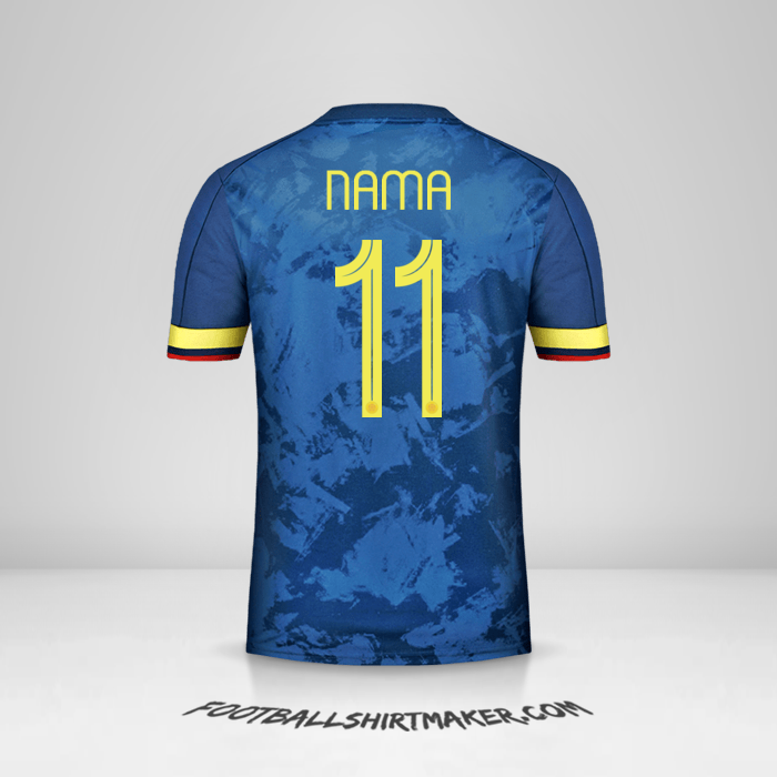 Jersey Kolombia 2020/21 Alternatif -  nama - 11